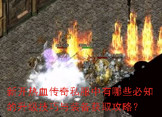 新开热血传奇私服中有哪些必知的升级技巧与装备获取攻略? 新开热血传奇私服中有哪些必知的升级技巧与装备获取攻略?